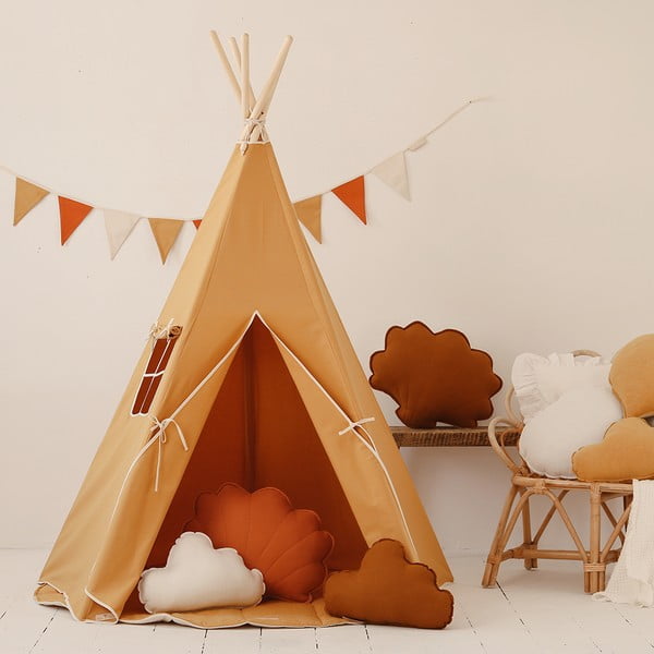 Tipi palapinė vaikiška palapinė Ochre – Moi Mili-image-1