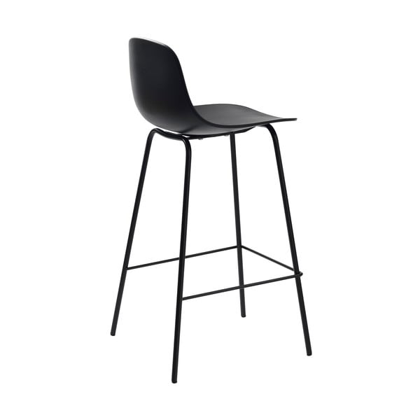 Juodos spalvos iš plastiko baro taburetė (sėdynės aukštis 67,5 cm) Whitby – Unique Furniture-image-4