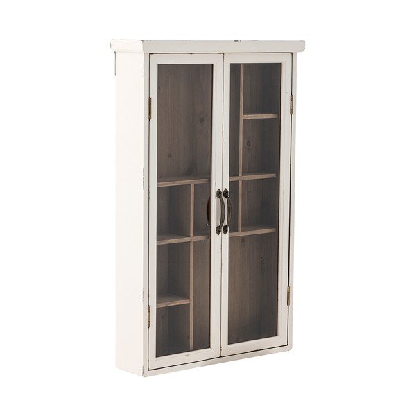 Baltos spalvos iš kėnio masyvo vitrina 50x80x14 cm Hazem – Bloomingville-image-3