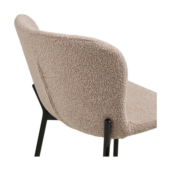 Smėlio spalvos iš audinio baro taburetė (sėdynės aukštis 65 cm) Maceda – House Nordic-image-3