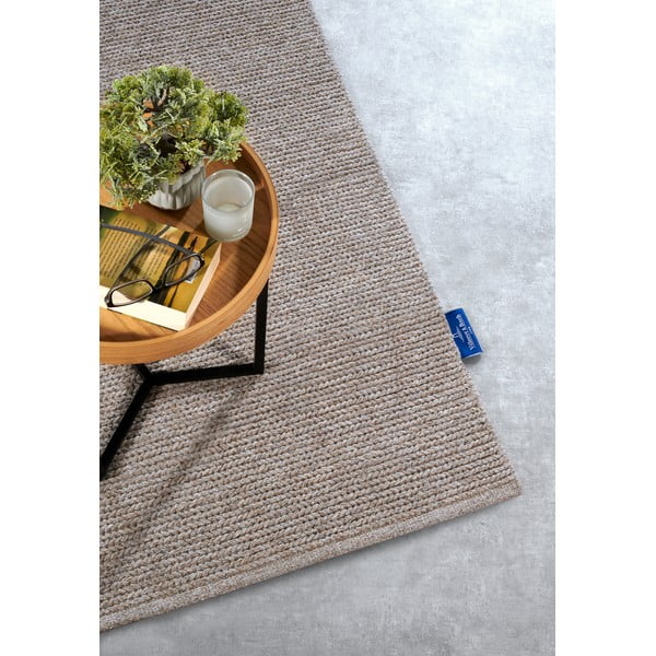 Rankų darbo iš vilnos kilimas šviesiai rudos spalvos 80x200 cm Francois – Villeroy&Boch-image-2