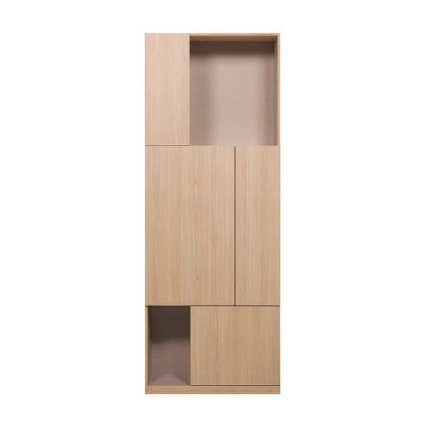 Natūralios spalvos modulinė spinta 80x215 cm Build – WOOOD