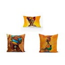 3 pagalvėlių užvalkalų rinkinys Minimalist Cushion Covers African Culture, 45 x 45 cm