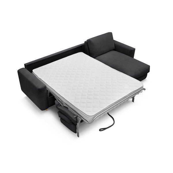 Juodos spalvos kampinė sofa Nouveau Cocoone – Bobochic Paris-image-4