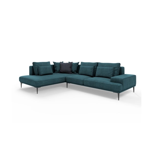 Turkio spalvos sofa-lova Interieurs 86 Liege, kampas kairėje