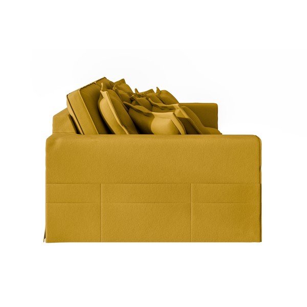 Geltonos spalvos sofa 236 cm Nora – Ropez-image-4