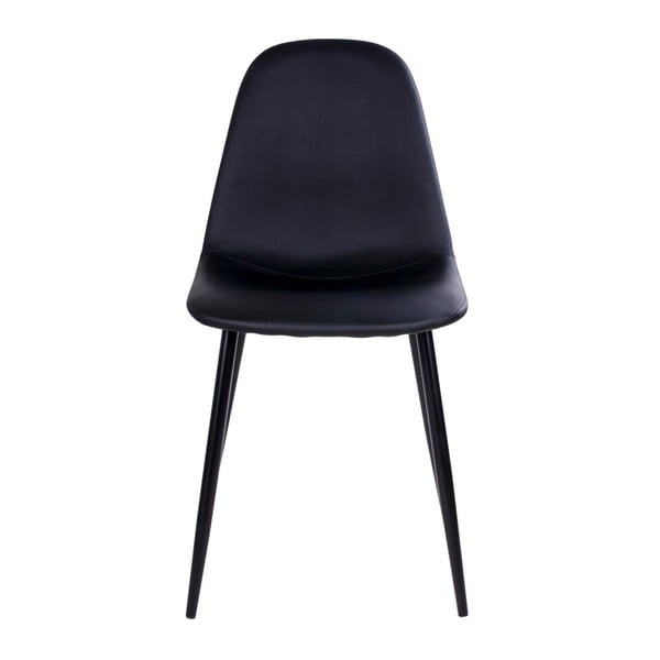 2 juodų kėdžių su juodomis kojomis komplektas House Nordic Stockholm-image-4