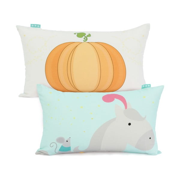 Dvipusis medvilninis pagalvės užvalkalas Mr. Fox Pumpkin, 50 x 30 cm-image-2