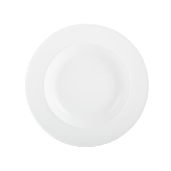 Balta porcelianinė gili lėkštė Mikasa Ridget, ø 30 cm