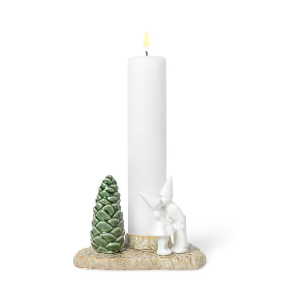 Kalėdinė molinė žvakidė Kähler Design Christmas Kiss, ilgis 17 cm-image-1