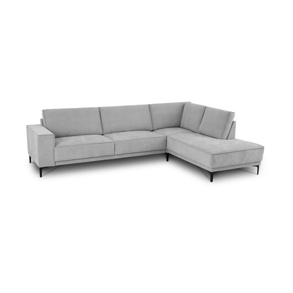 Pilkos spalvos kampinė sofa (su dešiniuoju kampu/„L“ formos) Copenhagen – Scandic-image-3