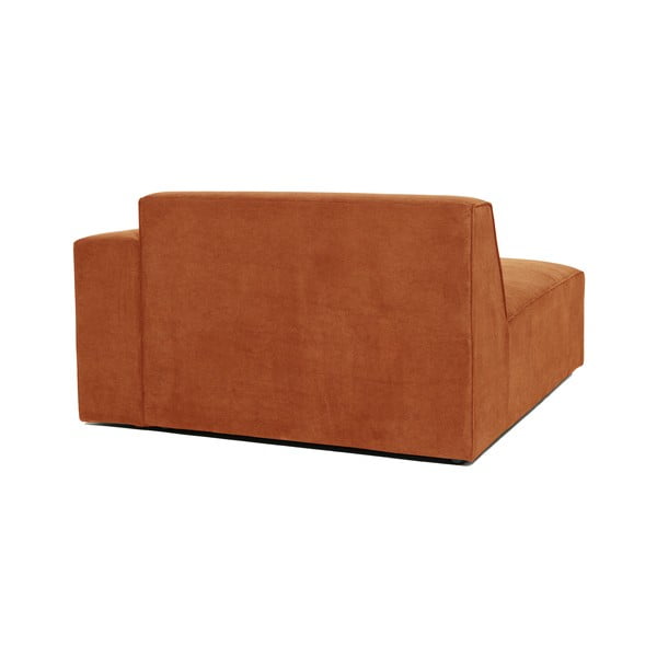 Oranžinės modulis aksominei sofai Scandic Sting, dešinysis kampas-image-3