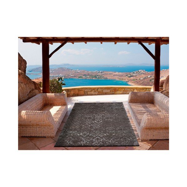Tamsiai pilkas lauko kilimas "Universal Betty Grey Derro", 120 x 170 cm-image-1