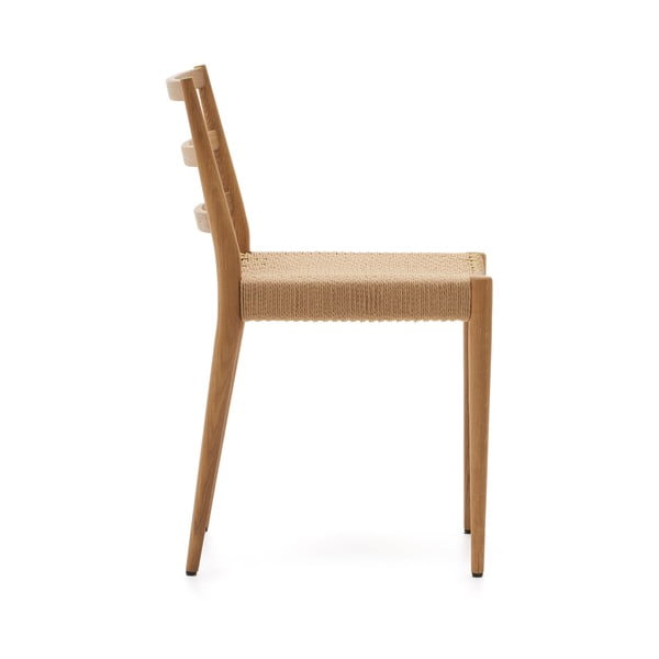 Iš ąžuolo masyvo valgomojo kėdės natūralios spalvos 2 vnt. Analy – Kave Home-image-4