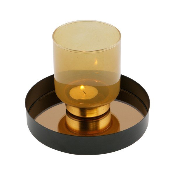 Juodas padėklas WOOOD Jay, Ø 16,5 cm-image-2