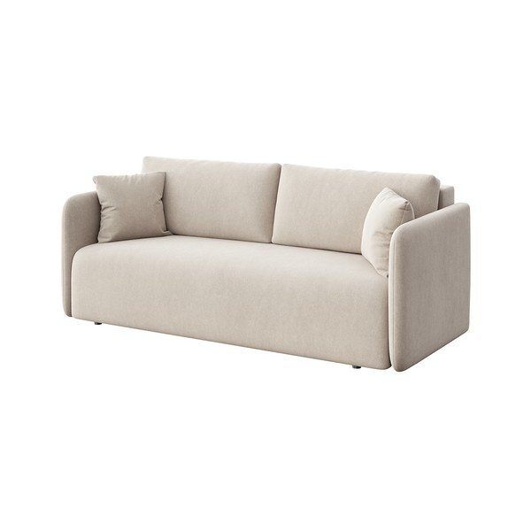 Smėlio spalvos iš velveto sulankstoma sofa 220 cm Chaum – Rodier-image-2
