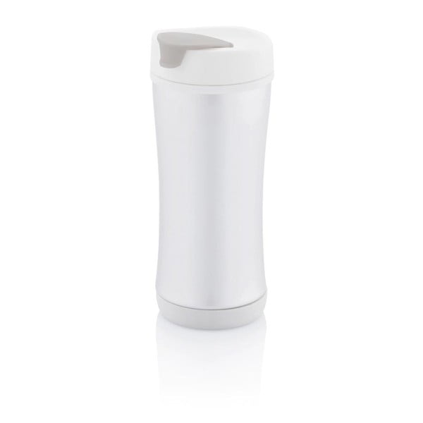 Kelioninis puodelis su baltu dangteliu "XD Design Boom Eco", 200 ml