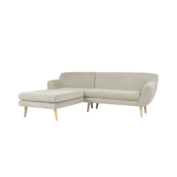 Smėlio spalvos sofa Mazzini Sofas Sardaigne, kampas kairėje-image-1
