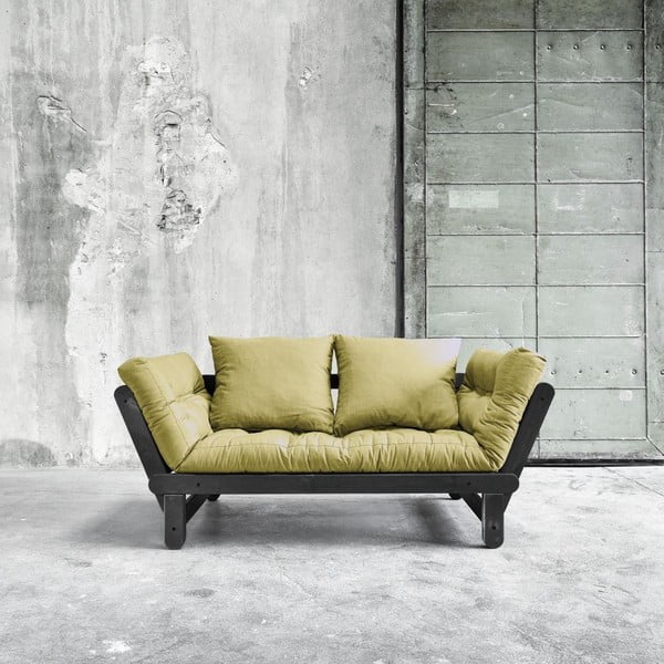 Sofa lova "Karup Beat" juoda/avokadų žalia