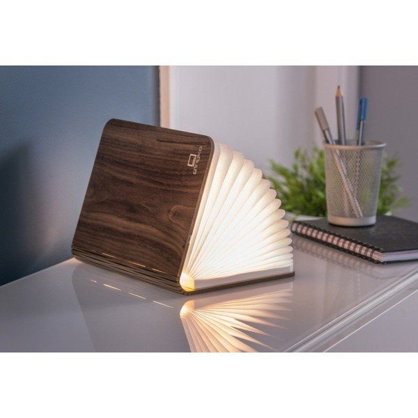 Rudos spalvos šviečianti dekoracija USB Booklight – Gingko-image-3