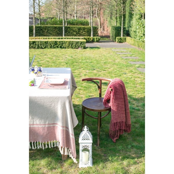 Rudai pilkas medvilninis pledas Tiseco Home Studio Waffle, 130 x 170 cm-image-3