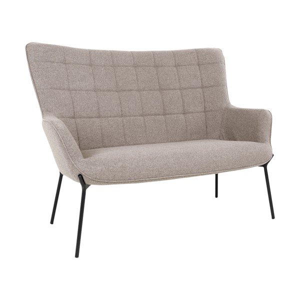 Sofa smėlio spalvos 128 cm Glasgow – House Nordic-image-1