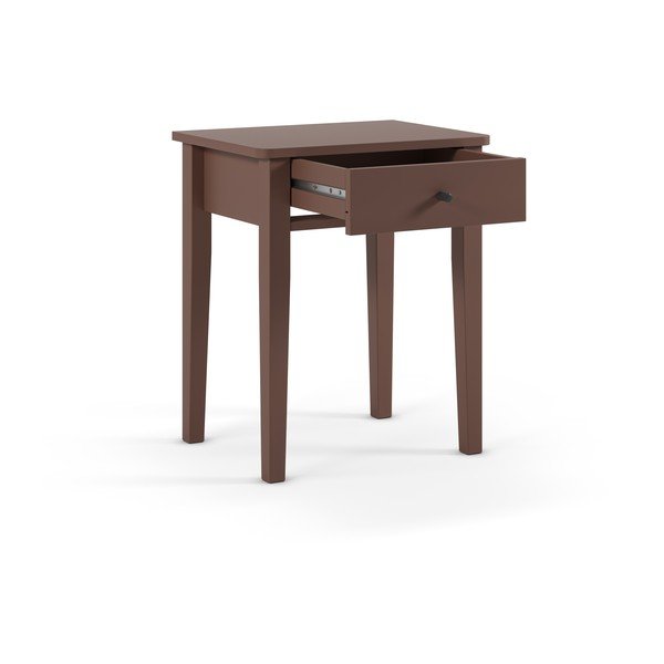 Terakotos spalvos matinis naktinis staliukas Bart – Marckeric-image-3