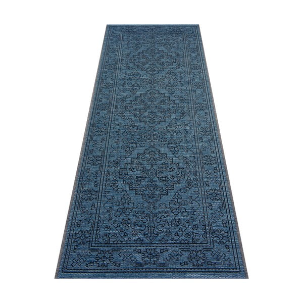 Tamsiai mėlynas lauko kilimas NORTHRUGS Tyros, 70 x 200 cm-image-2