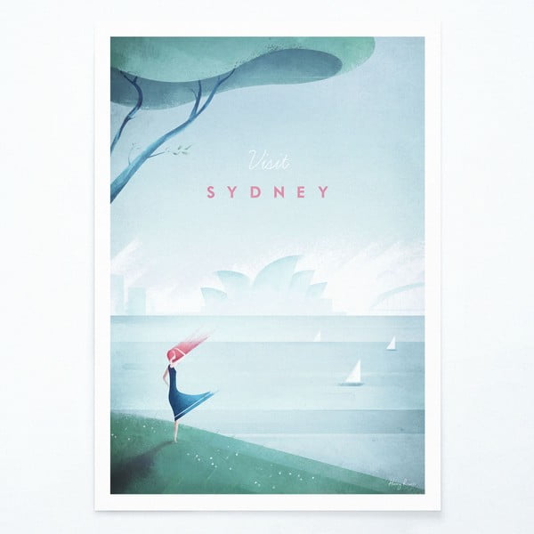 Plakatas Travelposter Sydney, 30 x 40 cm