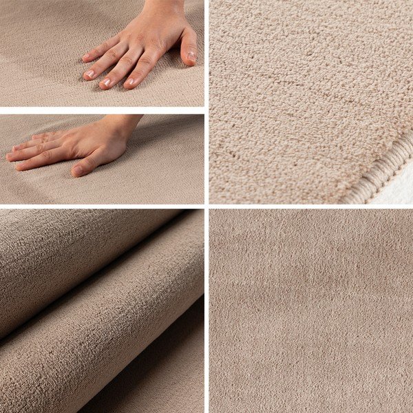 Skalbiamas smėlio spalvos apvalios formos kilimas ø 200 cm Sky – Ayyildiz Carpets-image-3