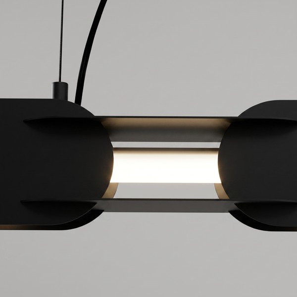Juodos spalvos iš metalo kabantis šviestuvas LED CHAIN – Thoro-image-3