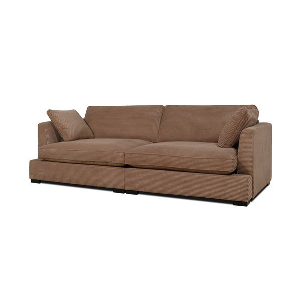 Sofa iš kordinio velveto šviesiai rudos spalvos 236 cm Mobby – Scandic-image-2