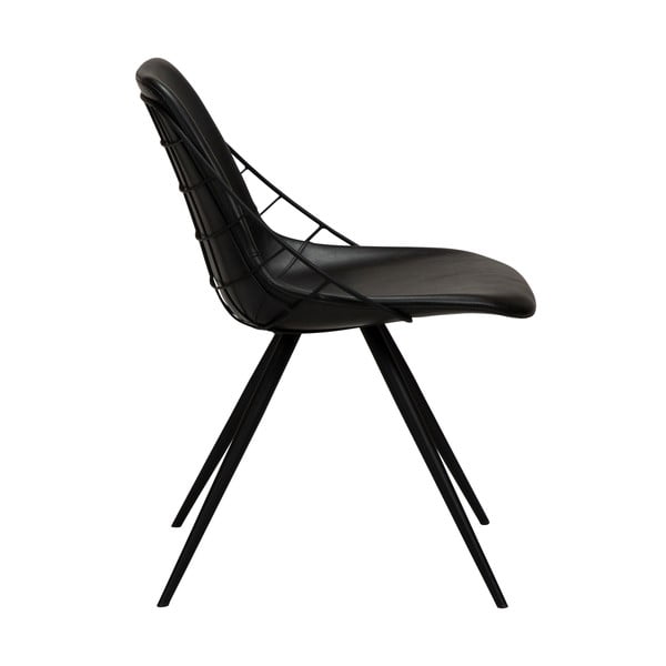 Juoda dirbtinės odos valgomojo kėdė DAN-FORM Denmark Sway-image-2