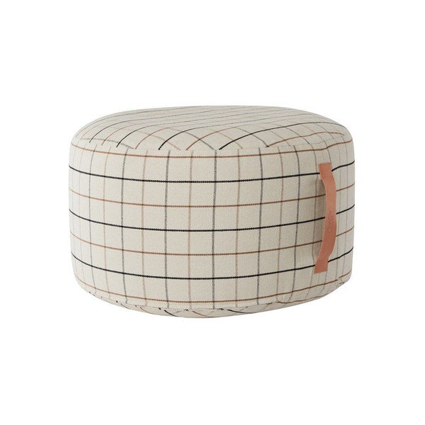 Kreminės spalvos sėdmaišis Grid – OYOY Living Design