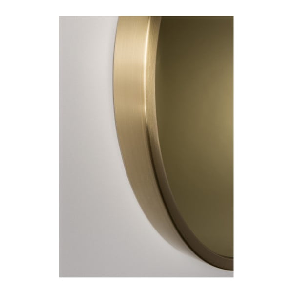 Auksinės spalvos sieninis veidrodis Zuiver Bandit, ø 60 cm-image-3