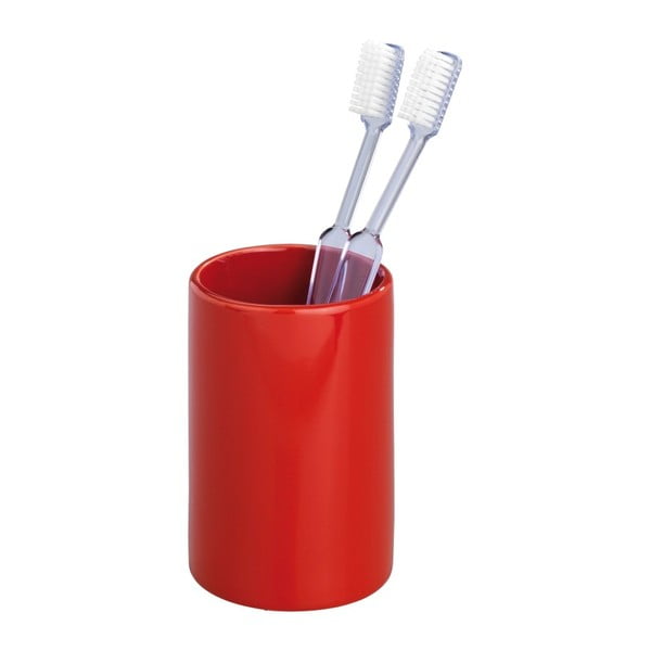 Raudonas dantų šepetėlio puodelis "Wenko Polaris Red