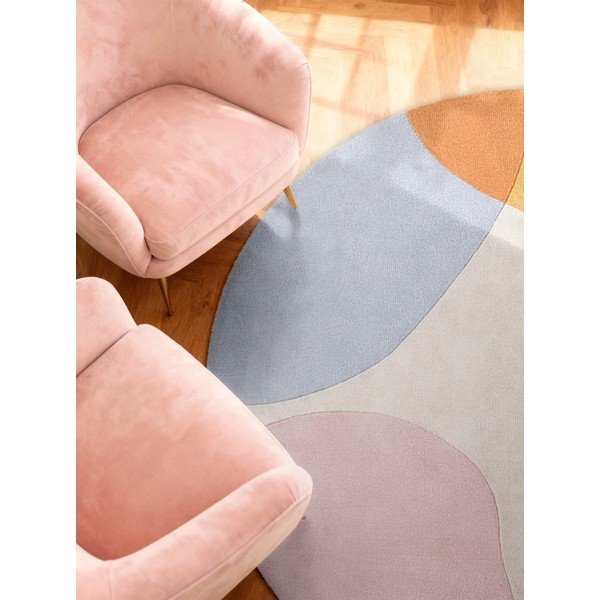 Rankų darbo iš vilnos apvalios formos kilimas ø 160 cm Hackney Clarissa – Ted Baker-image-2