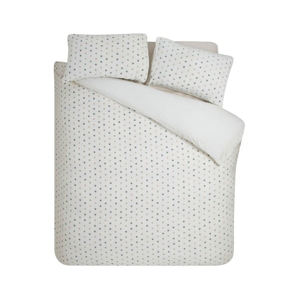 Kreminės spalvos iš mikropliušo viengulė patalynė 135x200 cm Cosy Spot – Catherine Lansfield