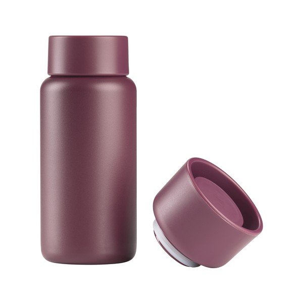 Bordo spalvos iš nerūdijančio plieno termo puodelis 400 ml Singles – Zone