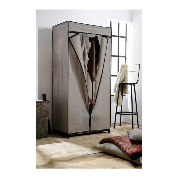 Pilka tekstilinė spinta Compactor Spinta, aukštis 160 cm-image-1