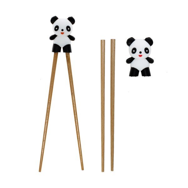 Natūralios spalvos medinės vaikiškos mokomosios lazdelės Panda – Rex London-image-3