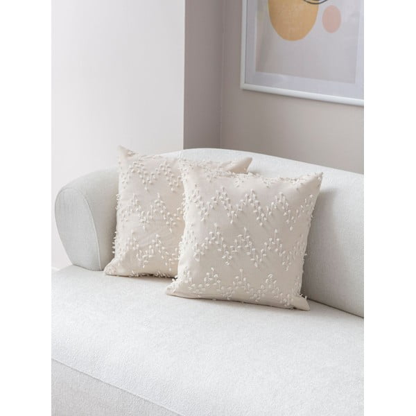 Dekoratyviniai pagalvių užvalkalai 2 vnt. 43x43 cm Tuffet – Mioli Decor-image-1