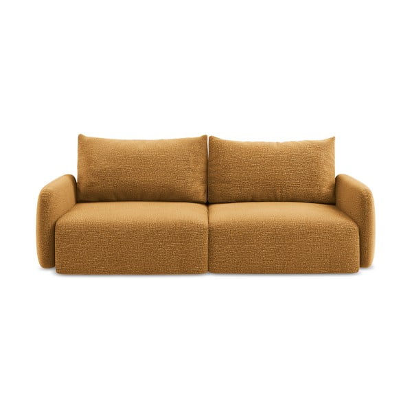 Oranžinės spalvos sulankstoma/su sandėliavimo vieta sofa 238 cm Kalena – Makamii