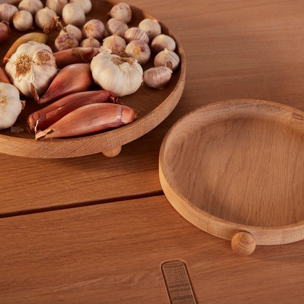 Iš medienos padėklas ø 20 cm Inka – OYOY Living Design-image-1