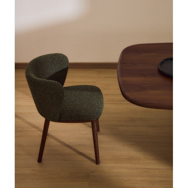 Žalios spalvos iš audinio valgomojo kėdė Ciselia – Kave Home-image-2