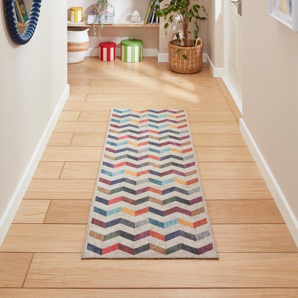 Skalbiamas kilimas 76x230 cm Coral Multi – Think Rugs-image-1