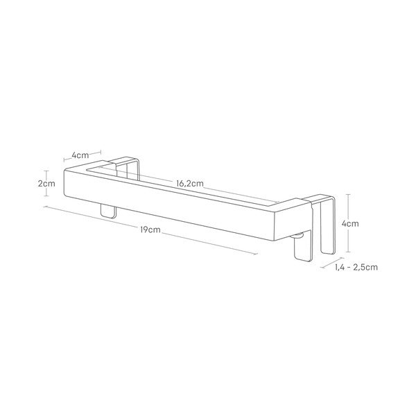 Pakabinamas baltos spalvos rankšluosčio stovas Tower – YAMAZAKI-image-4
