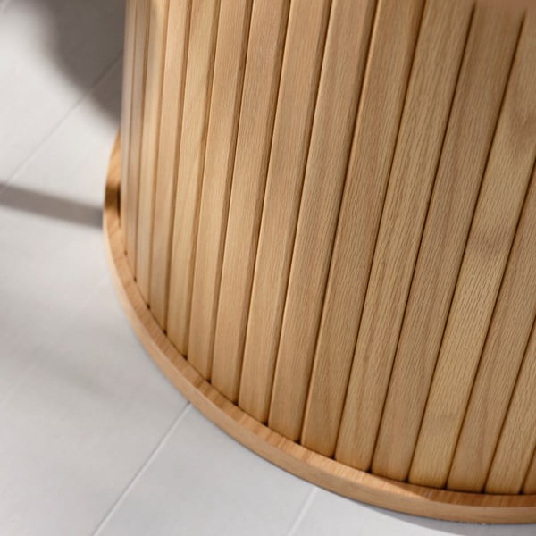 Ąžuolinis apvalus valgomojo stalas ø 120 cm Nola - Unique Furniture-image-3