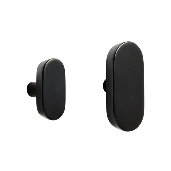 Sieniniai juodos spalvos iš buko masyvo kabliai 2 vnt. Arely – Kave Home