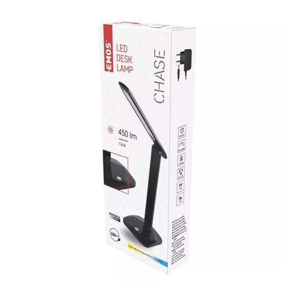 Stalinis šviestuvas juodos spalvos LED su pritemdymo funkcija (aukštis 37 cm) Chase – EMOS-image-1
